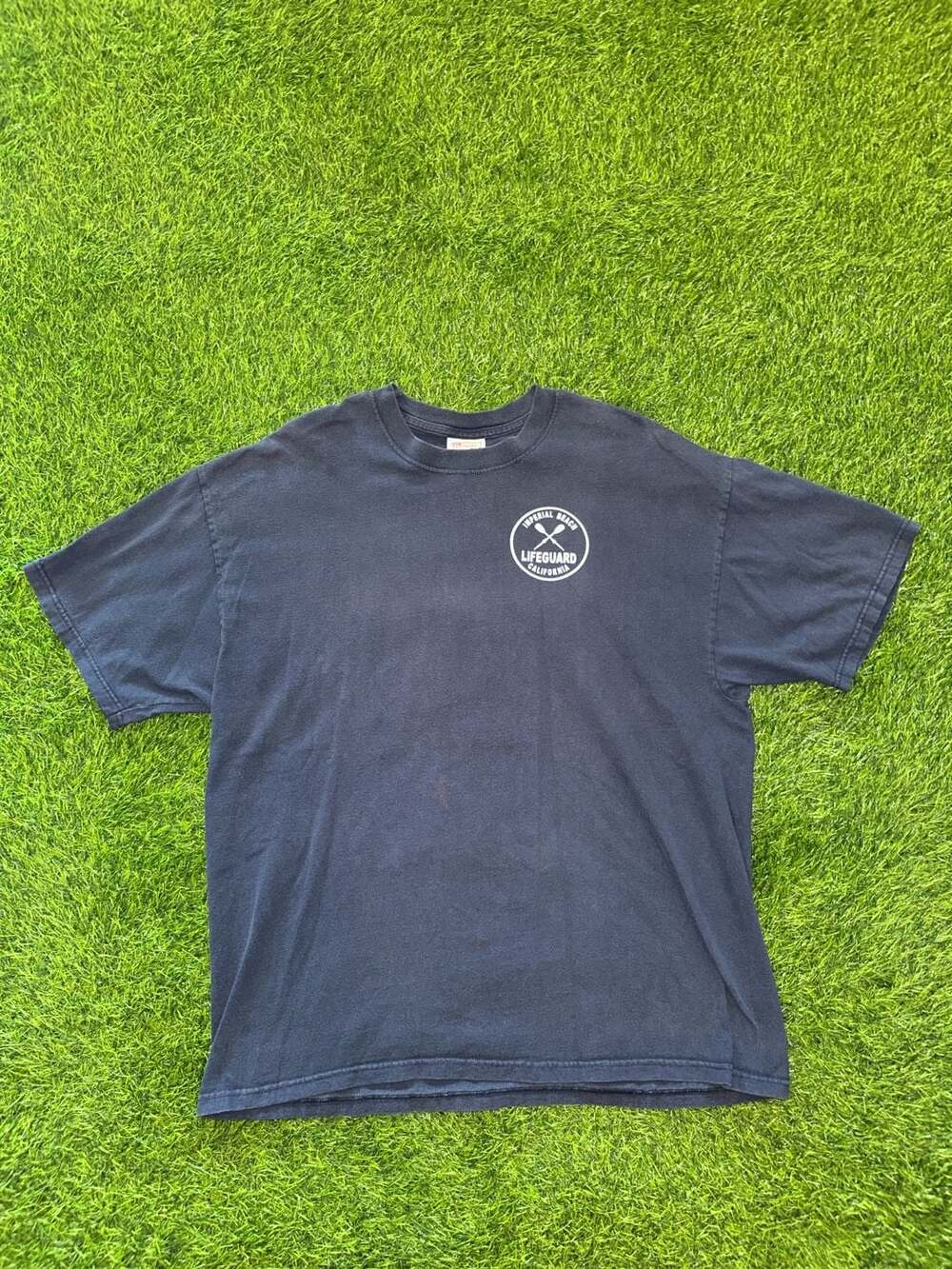 Vintage Hanes Beefy-T Imperial Beach Lifeguard California Graphic T-Shirt XL